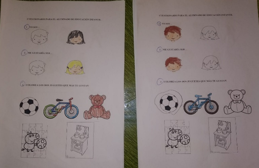Cuestionarios de Educación Infantil